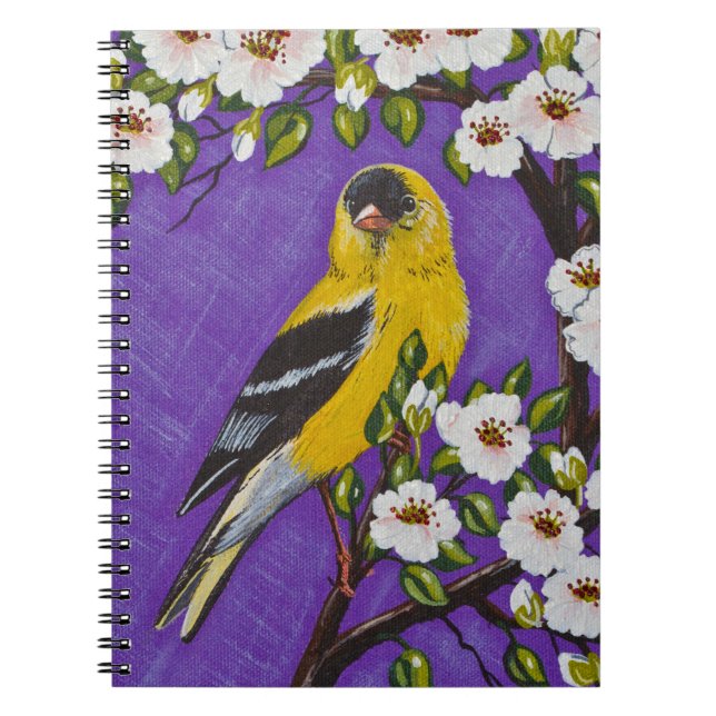 Caderno Espiral O Goldfinch americano (Frente)