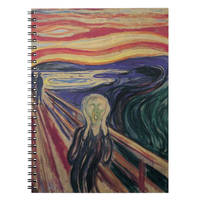Caderno Espiral O Gritar de Edvard Munch, expressionismo venenoso (Frente)