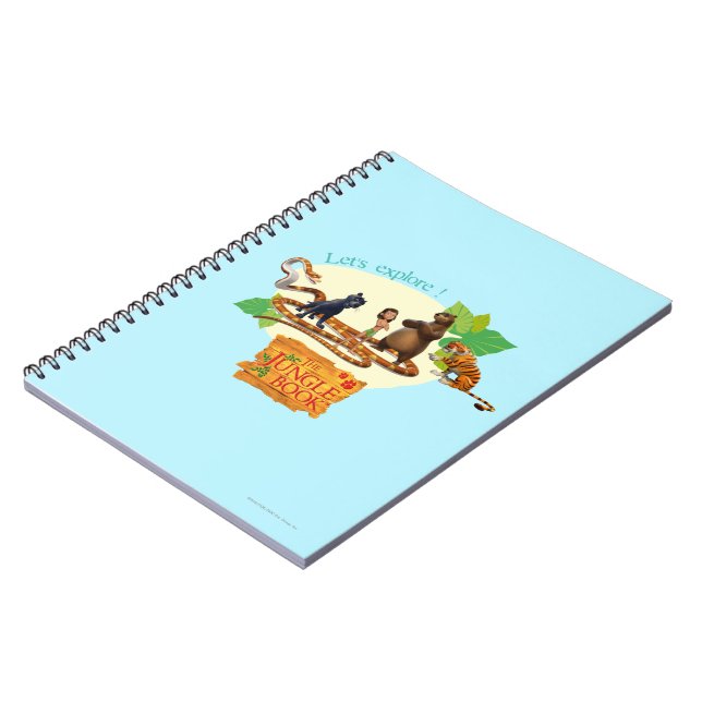 Caderno Espiral O grupo do livro da selva disparou em 4 (Left Side)