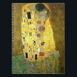 Caderno Espiral O ~ Gustavo Klimt do beijo<br><div class="desc">Este é o beijo pintado por Gustavo Klimt em 1907. É a pintura a mais famosa de Nouveau da arte na história</div>