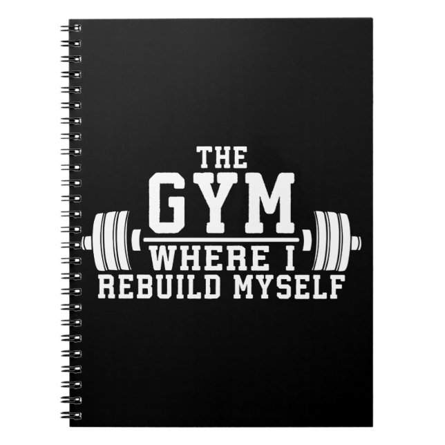 Caderno Espiral O Gym - Reconstrua-me - Workout Inspirational (Frente)
