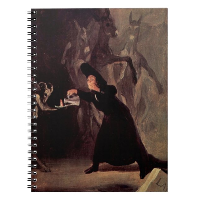 Caderno Espiral O Homem Assustado de Francisco Goya 1798 (Frente)