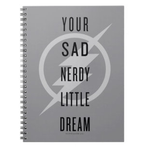 Caderno Espiral O   instantâneo "seu sonho pequeno Nerdy triste "