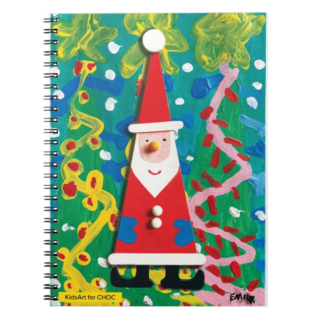Caderno Espiral O Inverno Mágico do Papai Noel - Arte Infantil par (Frente)