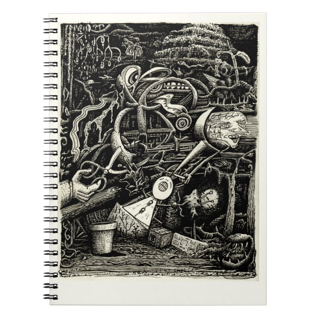 Caderno Espiral O Jardim da Loucura, de Brian Benson (Frente)