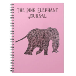Caderno Espiral O Jornal/Caderno do Elefante Rosa