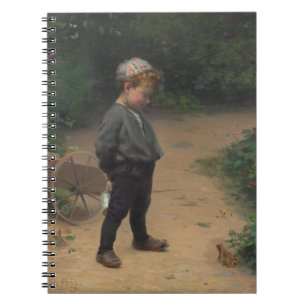 Caderno Espiral O Jovem Biólogo com Sapo (por Paul Peel)