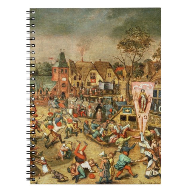 Caderno Espiral O Kermesse do banquete de St George (Frente)