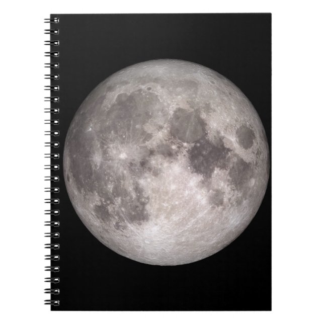 Caderno Espiral O Lado Próximo da Lua (Paisagem Lunar) (Frente)