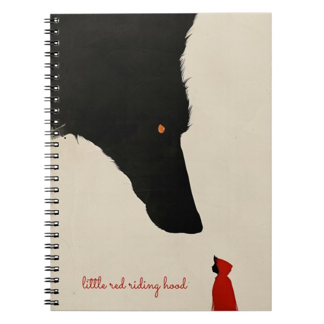 Caderno Espiral O Lobo sem Coração e o Pequeno Cabelo Vermelho (Frente)