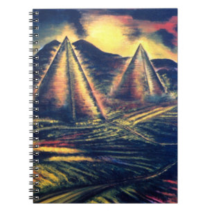 Caderno Espiral O lugar de descanso, pirâmides