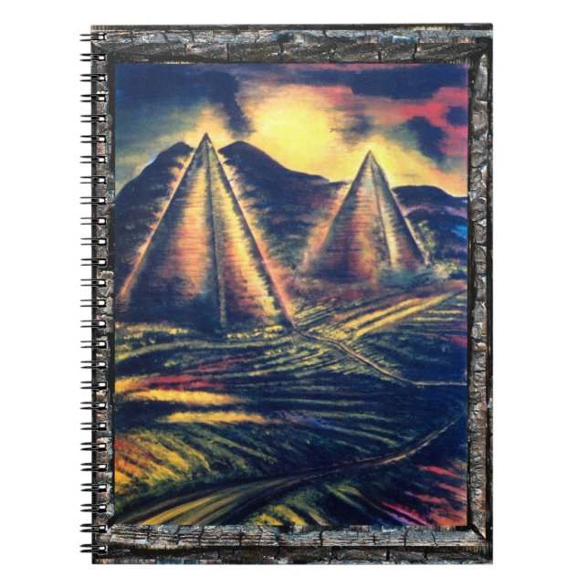 Caderno Espiral O lugar de descanso, pirâmides (Frente)