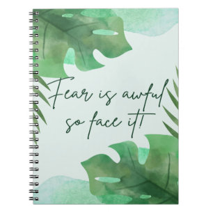 Caderno Espiral O Medo É Terrível Para Encará-Lo!
