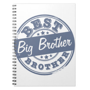 Caderno Espiral O melhor big brother - efeito do carimbo de