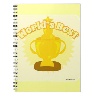 Caderno Espiral O melhor prêmio vencedor personalizável do mundo