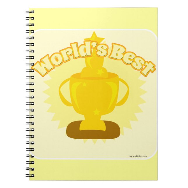 Caderno Espiral O melhor prêmio vencedor personalizável do mundo (Frente)