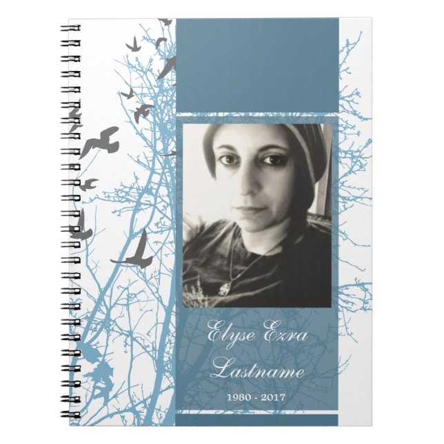 Caderno Espiral o memorial silhouscreen o livro de hóspedes (Frente)