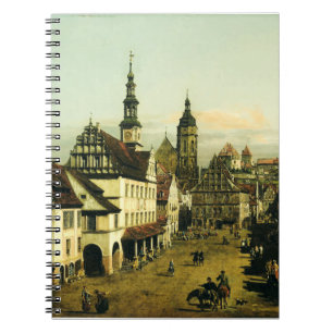 Caderno Espiral O Mercado de Pirna por Bernardo Bellotto