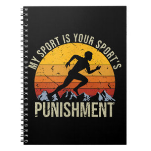 Caderno Espiral O Meu Esporte É A Sua Pena Esportiva.