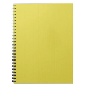 Caderno Espiral O modelo vazio amarelo da planície DIY adiciona a