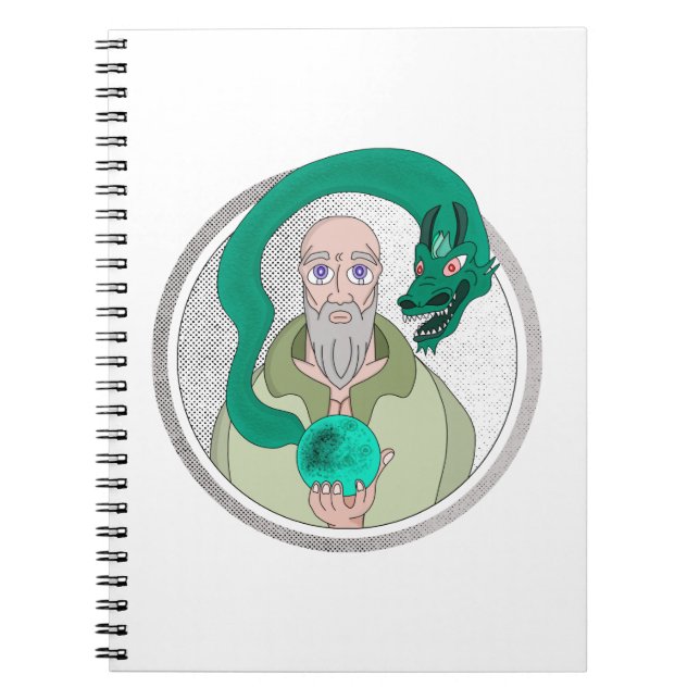 Caderno Espiral O Monge e o Dragão (Frente)