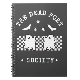 Caderno Espiral O Morto Poeta da Sociedade Ghost Galloween