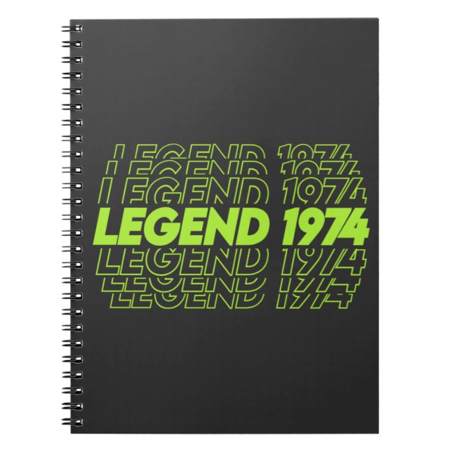 Caderno Espiral O Nascimento Das Legendas 1974 (Frente)