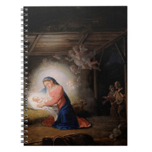 Caderno Espiral O Nascimento de Cristo (por Vladimir Borovikovsky)