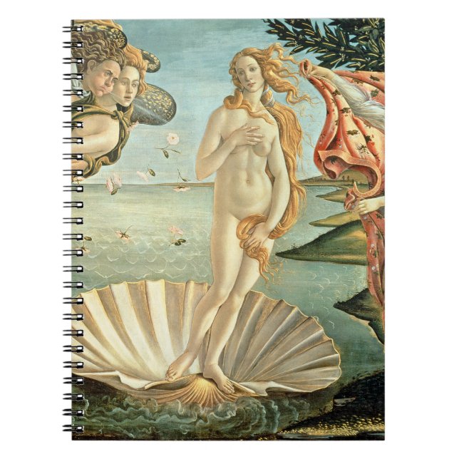 Caderno Espiral O nascimento de Venus, c.1485 (tempera em canvas) (Frente)