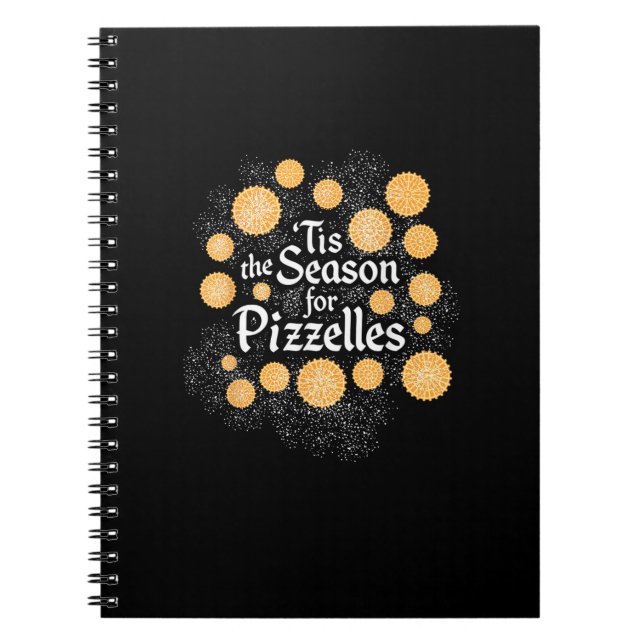 Caderno Espiral O Natal Italiano É A Época Das Pizzelles (Frente)