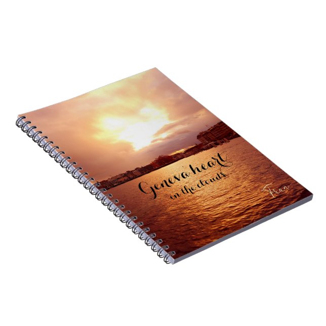 Caderno Espiral O notebook do coração de Genebra (Lado Direito)