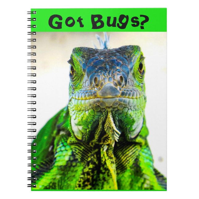 Caderno Espiral O Notebook Espiral Iguana Escreve? (Frente)