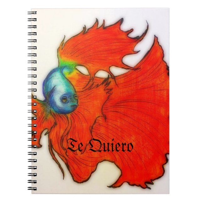 Caderno Espiral O notebook Quiero Beta Fish (Frente)