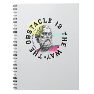 Caderno Espiral O Obstáculo É O Caminho - Citação Marcus Aurelius