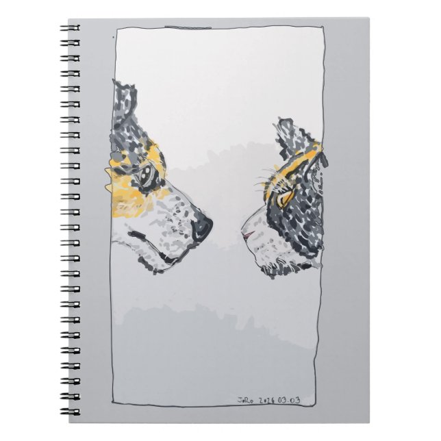 Caderno Espiral O Olhar Fixo (Frente)