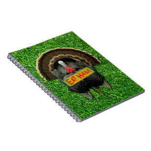 Caderno Espiral O orgulhoso peru do SlipperyJoe come presunto pend