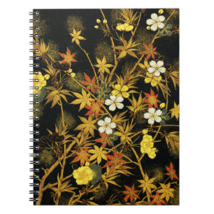 Caderno Espiral O outono japonês deixa arte clássica antiga e rica