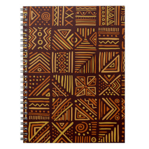 Caderno Espiral O padrão de confronto africano é uniforme em rua