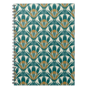 Caderno Espiral O padrão floral de abstrato sem descontinuidades d
