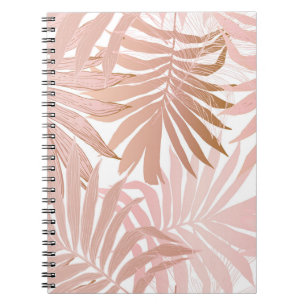 Caderno Espiral O padrão perfeito da natureza. Tropi abstrato dese
