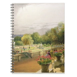 Caderno Espiral O Parterre, casa de Harewood perto de Leeds, bar.