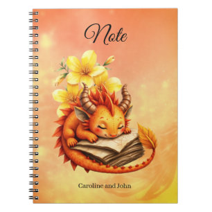 Caderno Espiral O Pequeno Dragão Místico. 