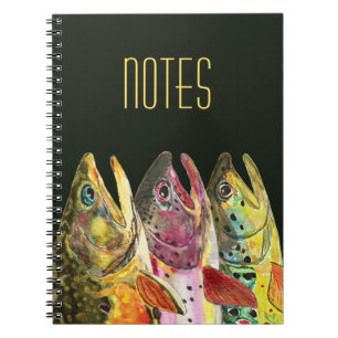 Caderno Espiral O Pescador do Big Trout Fly