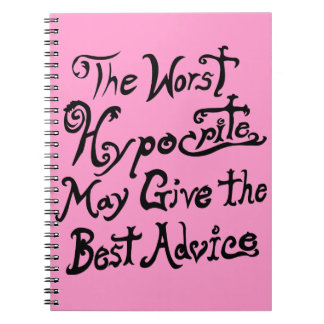 Caderno Espiral O pior hipócrita