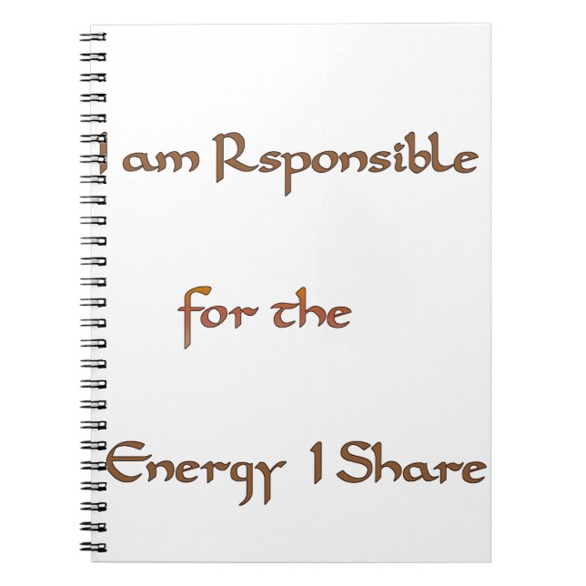 Caderno Espiral O Poder Dentro: Energia Importa (Frente)