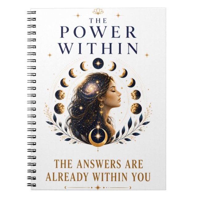 Caderno Espiral O Poder Interior | As Respostas Já Existem (Frente)