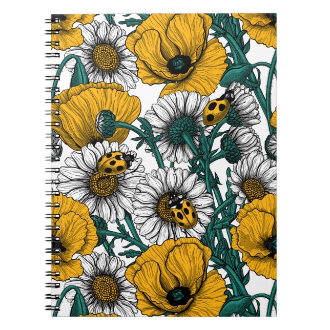 Caderno Espiral O prado em amarelo (Frente)