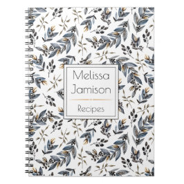 Caderno Espiral O preto da aguarela deixa a bagas a receita | do