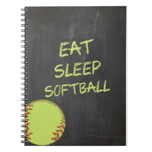Caderno Espiral O quadro come o softball do sono (Frente)