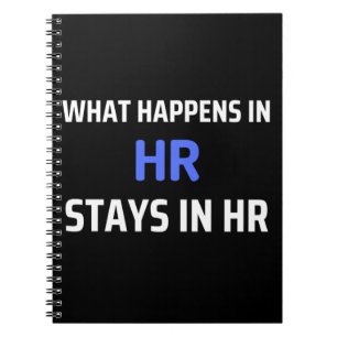Caderno Espiral O Que Acontece No HR Fica No HR